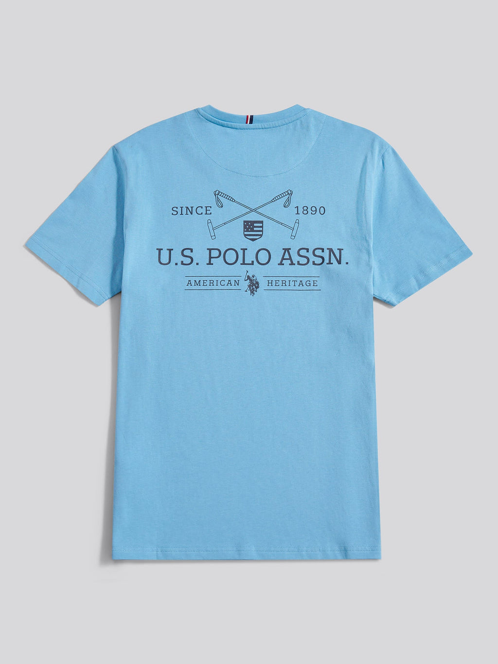 Mens USPA Back Graphic T-Shirt in Heritage Blue