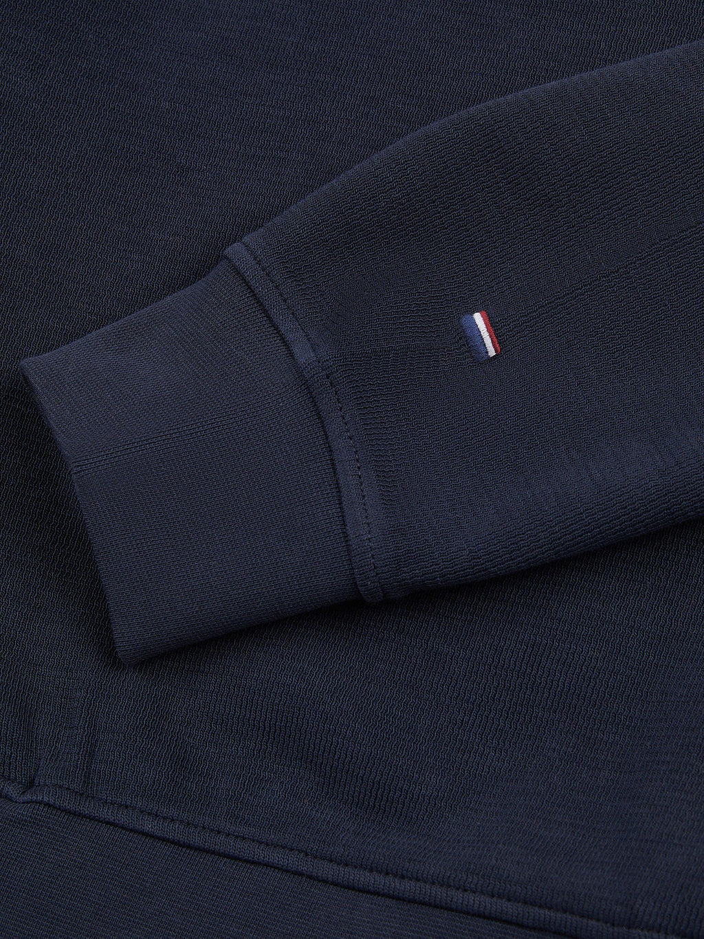 Mens French Rib 1/4 Funnel in Dark Sapphire Navy / Moonlight Blue DHM