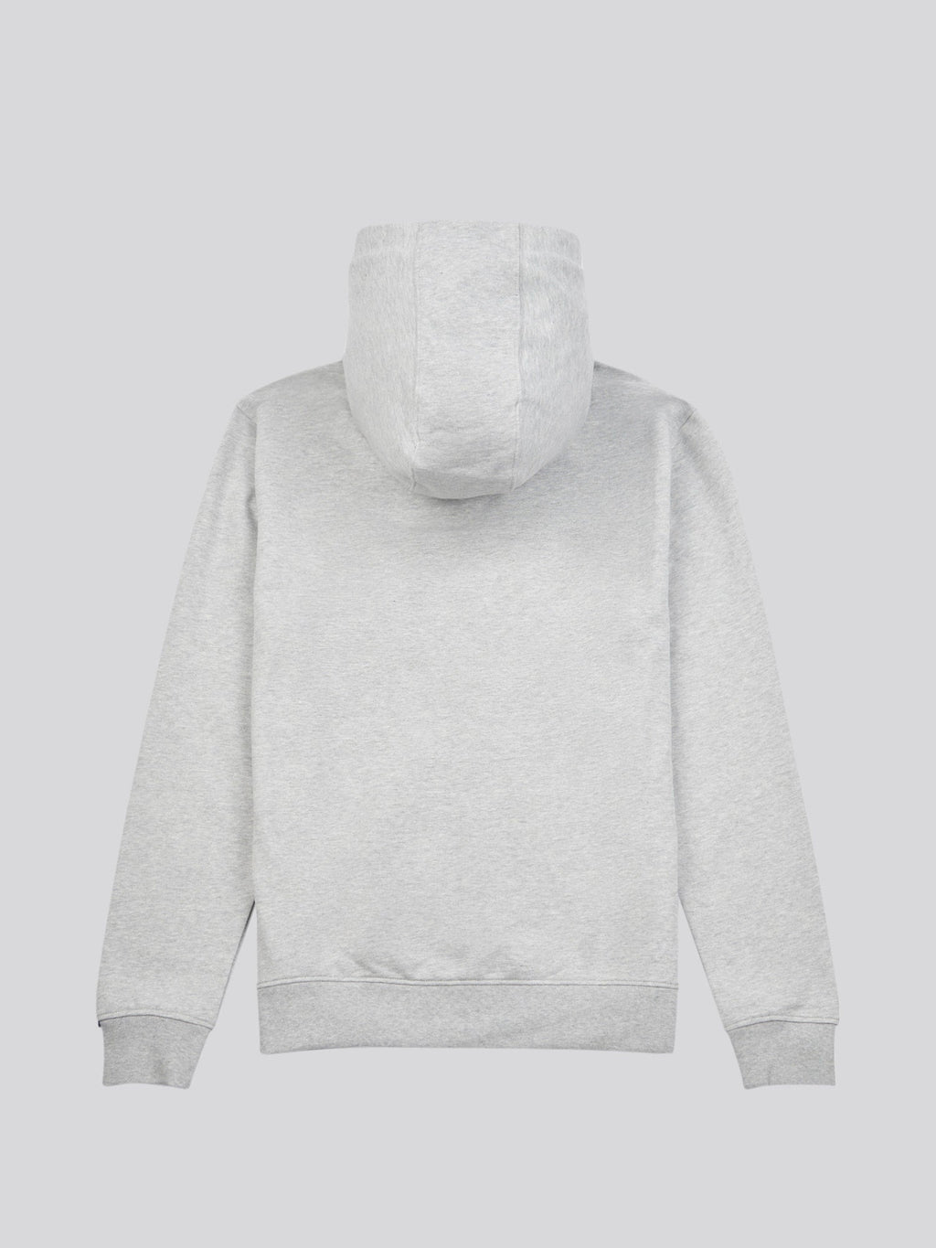 Mens Double Horsemen Loopback Zip Hoodie Mid Grey Marl