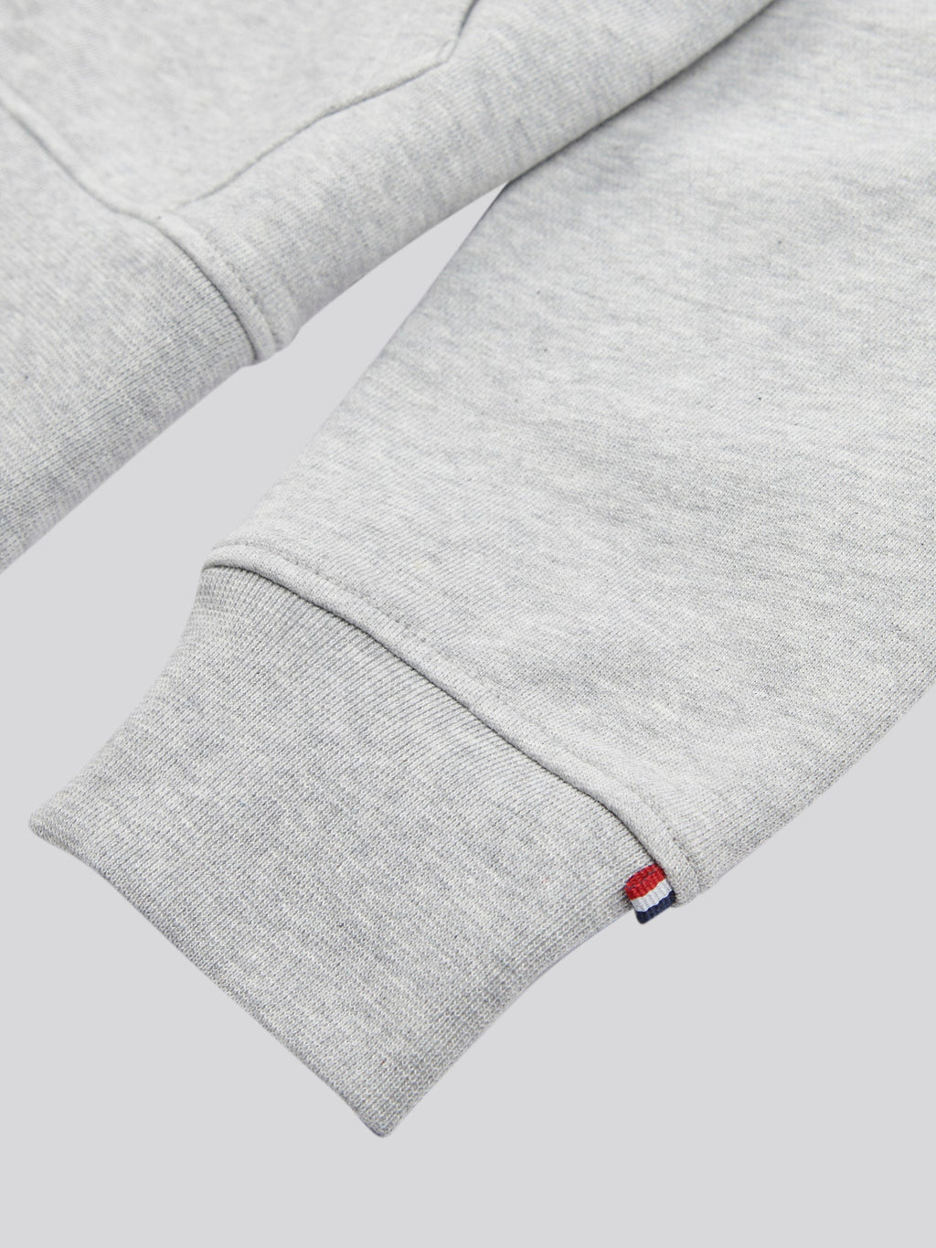 Mens Double Horsemen Loopback Zip Hoodie Mid Grey Marl