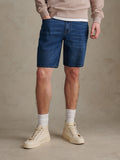 Mens Classic 5 Pocket Denim Shorts Dark Wash