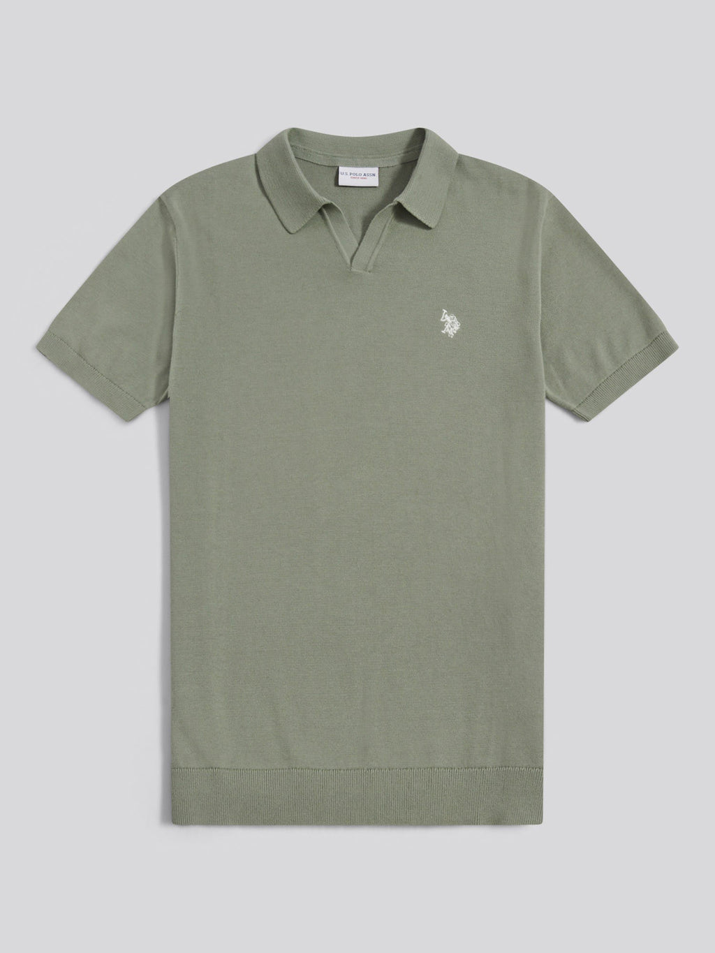 Mens Combed Cotton Double Horsemen Revere Polo Shirt Sea Spray