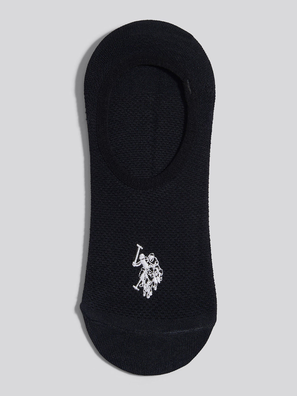 Mens 3 Pack Invisible Trainer Socks Black Bright White DHM
