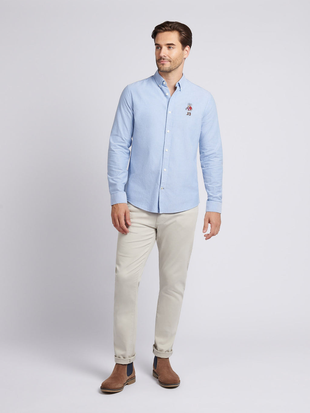 Mens Chuck Oxford Shirt Blue Yonder