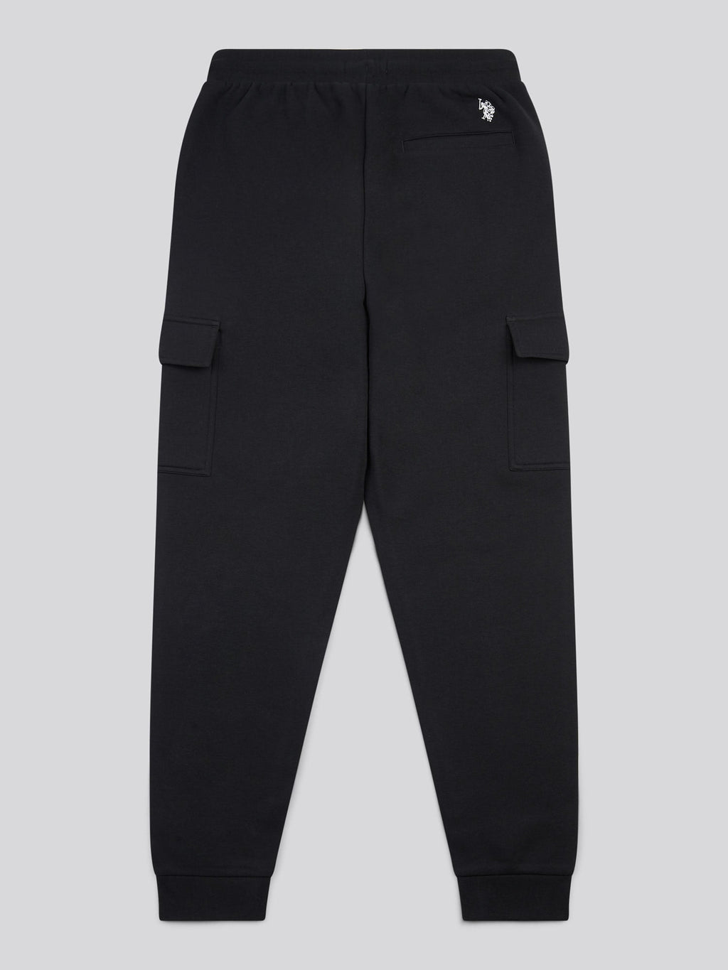 Mens Double Horsemen Cargo Sweat Jogger in Black