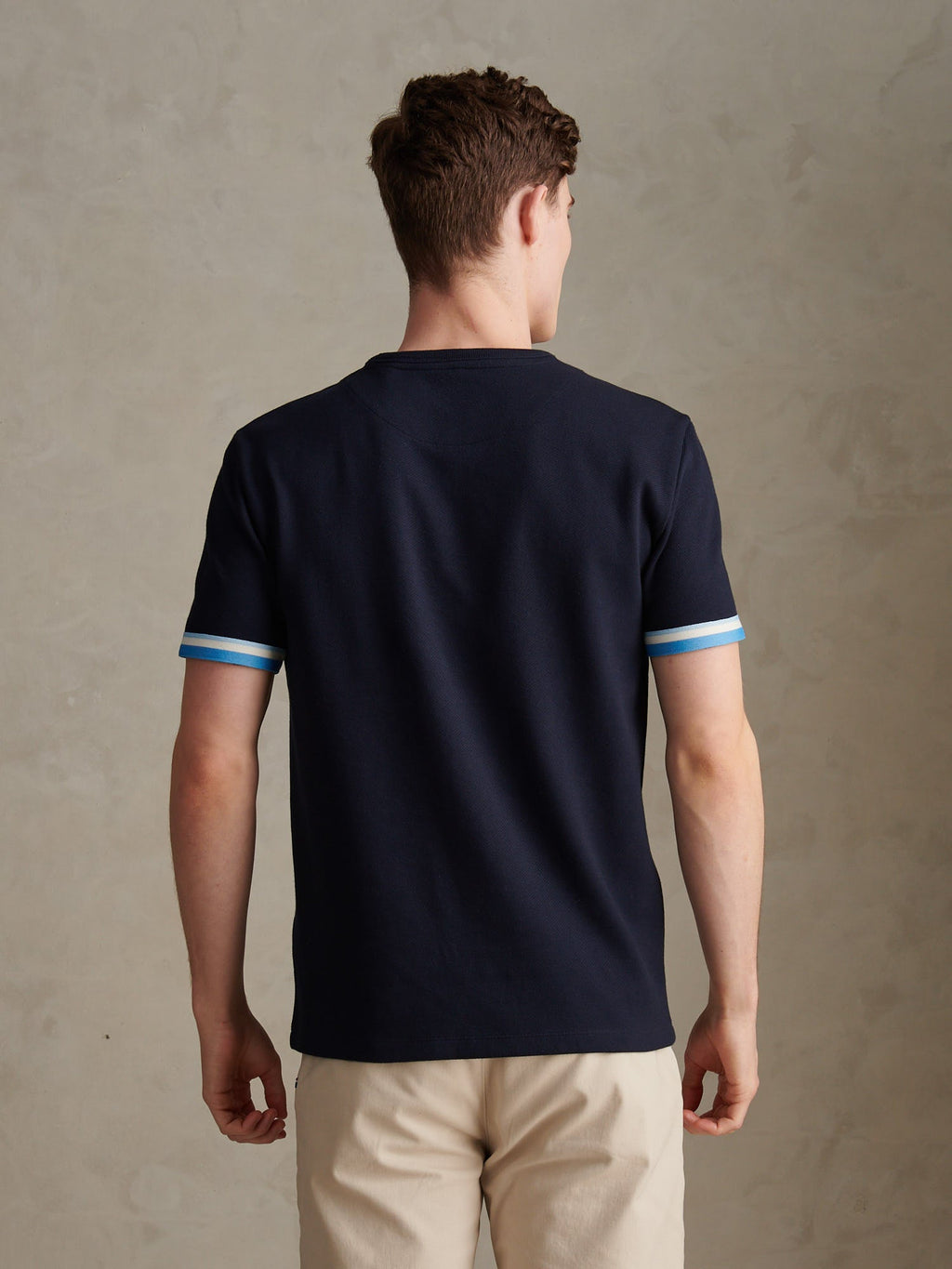 Mens Twill Taped T-Shirt Dark Sapphire Navy