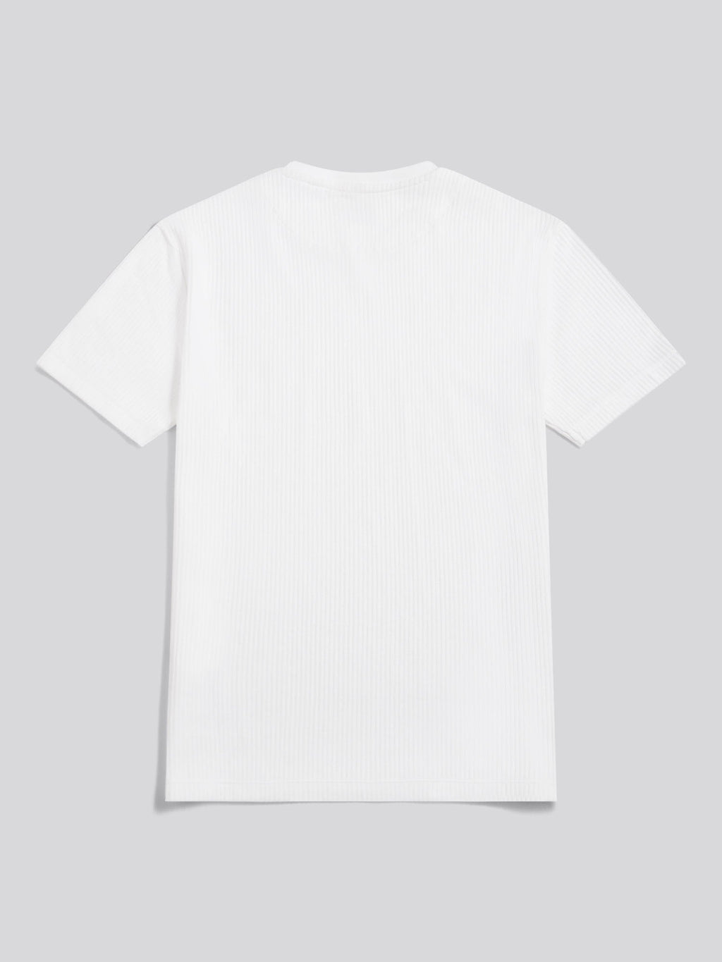 Mens Rib Texture T-Shirt Bright White