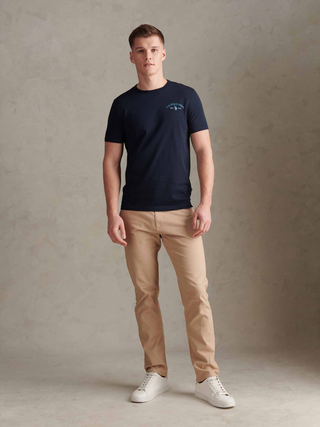 Mens Spirit Of Sport Back Graphic T-Shirt Dark Sapphire Navy