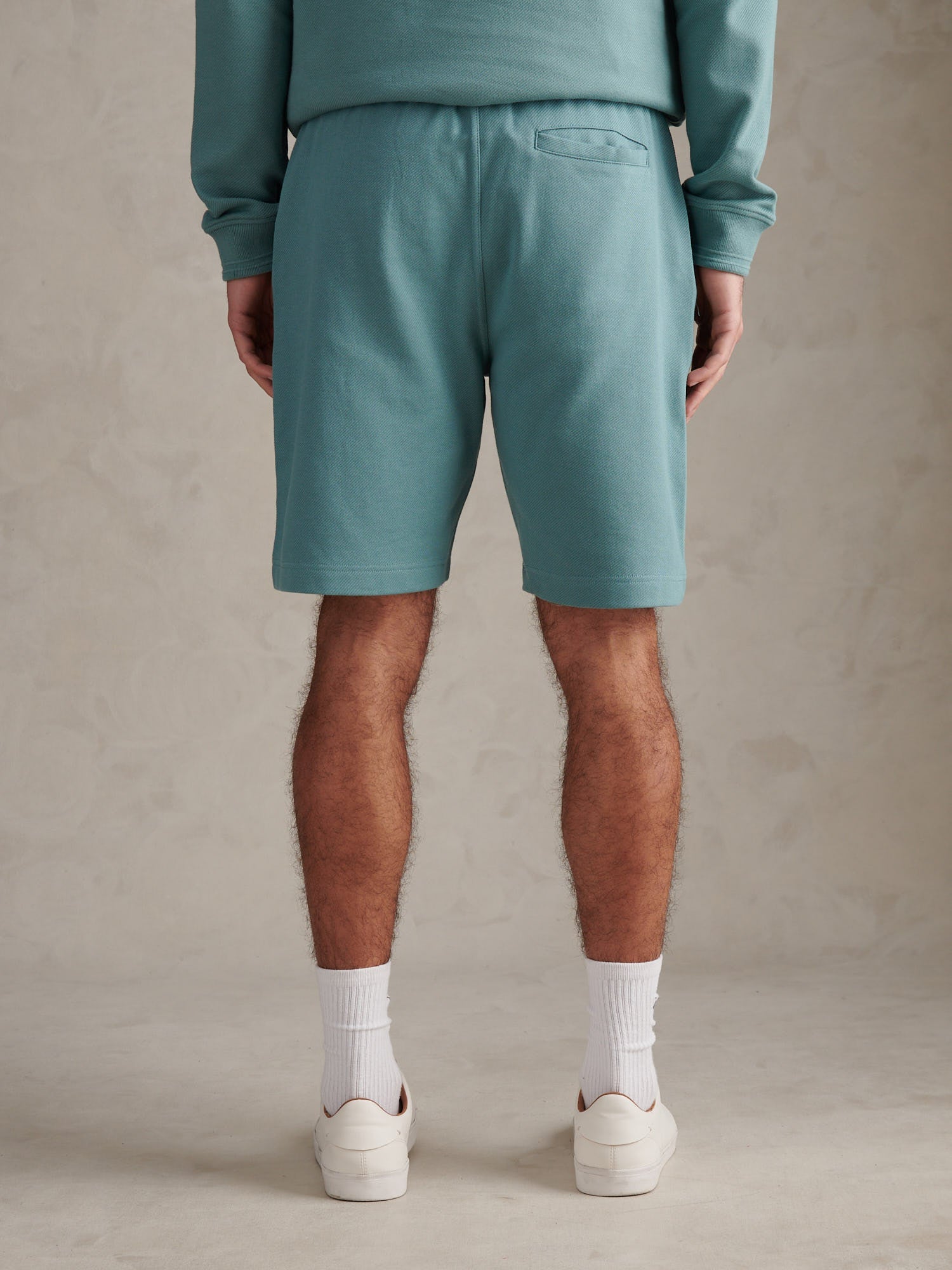 Mens Twill Texture Jersey Short Arctic