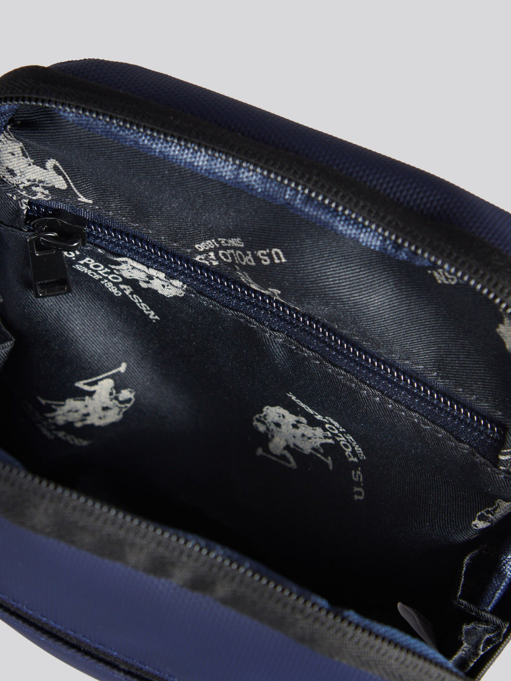 Mens Small Arrowhead Crossbody Bag in Navy