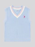 Girls Cricket Jumper Vest in Windsurfer