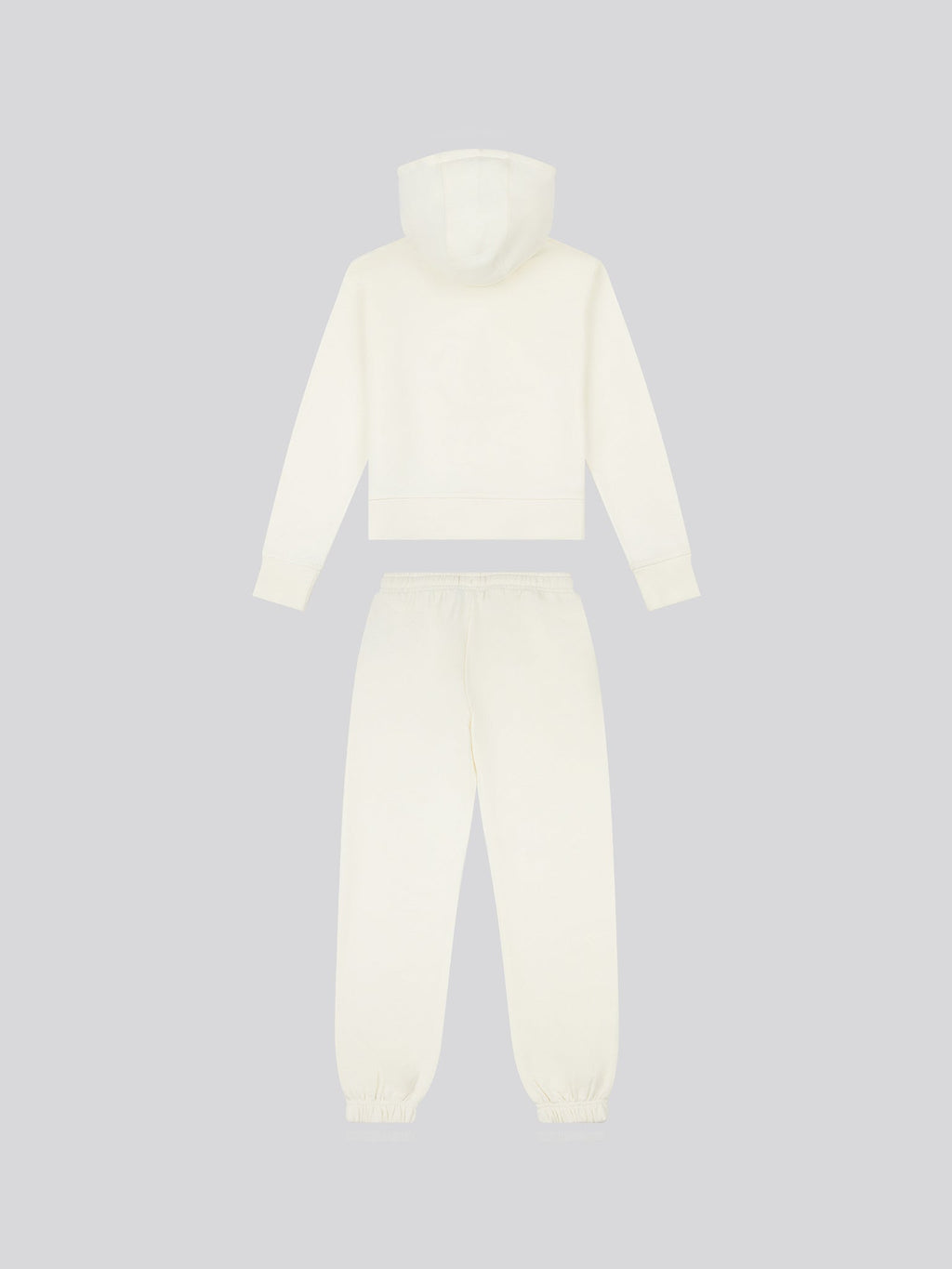 Girls Zip Hoodie & Relaxed Fit Jogger Set in Marshmallow