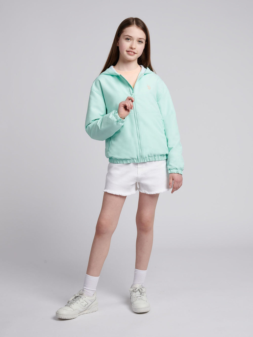 Girls Windbreaker in Blue Light
