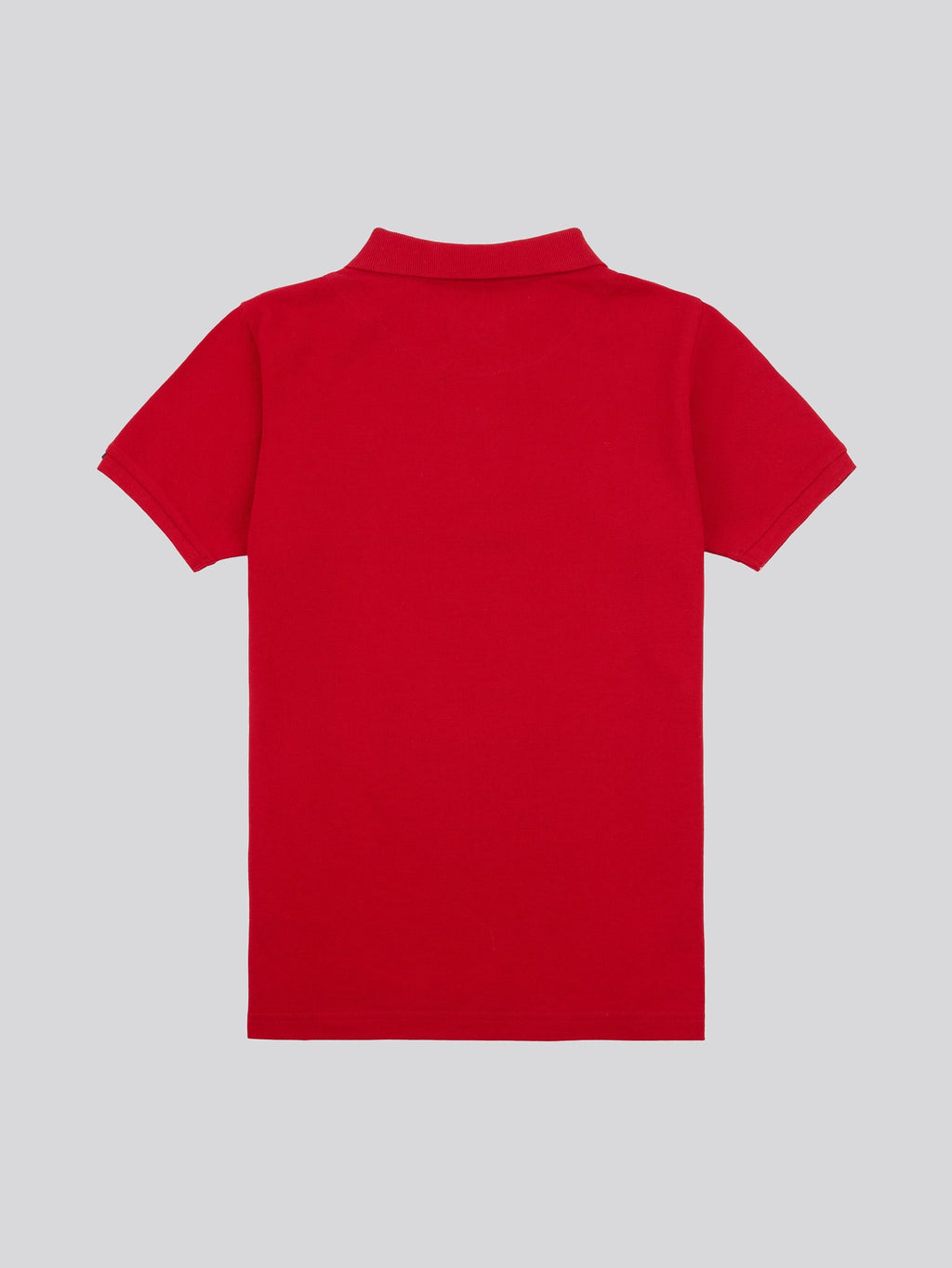 Boys Double Horsemen Polo Shirt in Haute Red