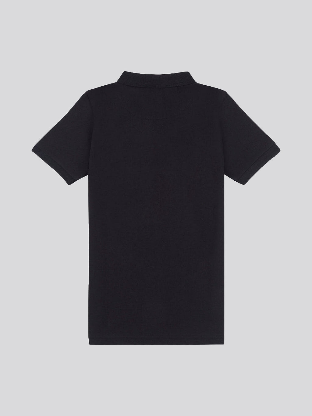 Boys Double Horsemen Polo Shirt in Black Bright White DHM