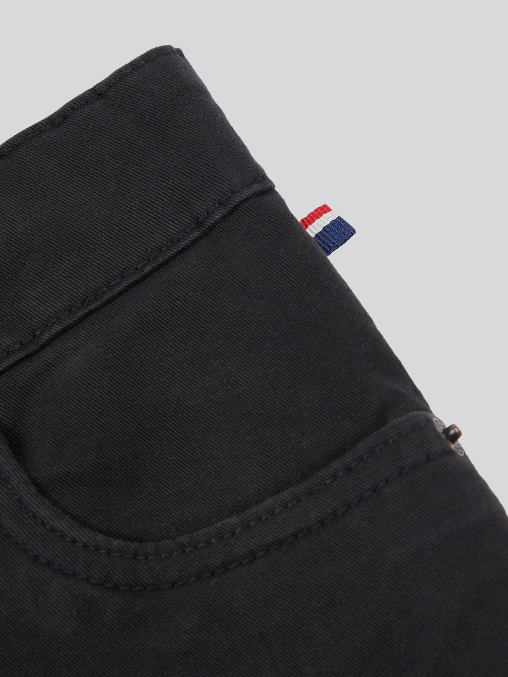 Boys Core 5 Pocket Trouser in Black Bright White DHM