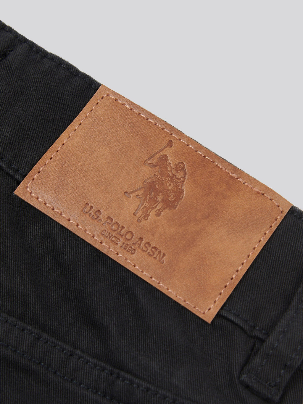 Boys Core 5 Pocket Trouser in Black Bright White DHM
