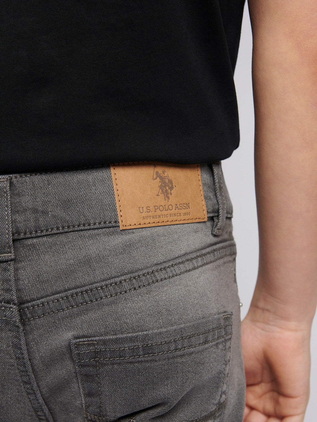 Boys Classic Fit Jean in Grey Wash