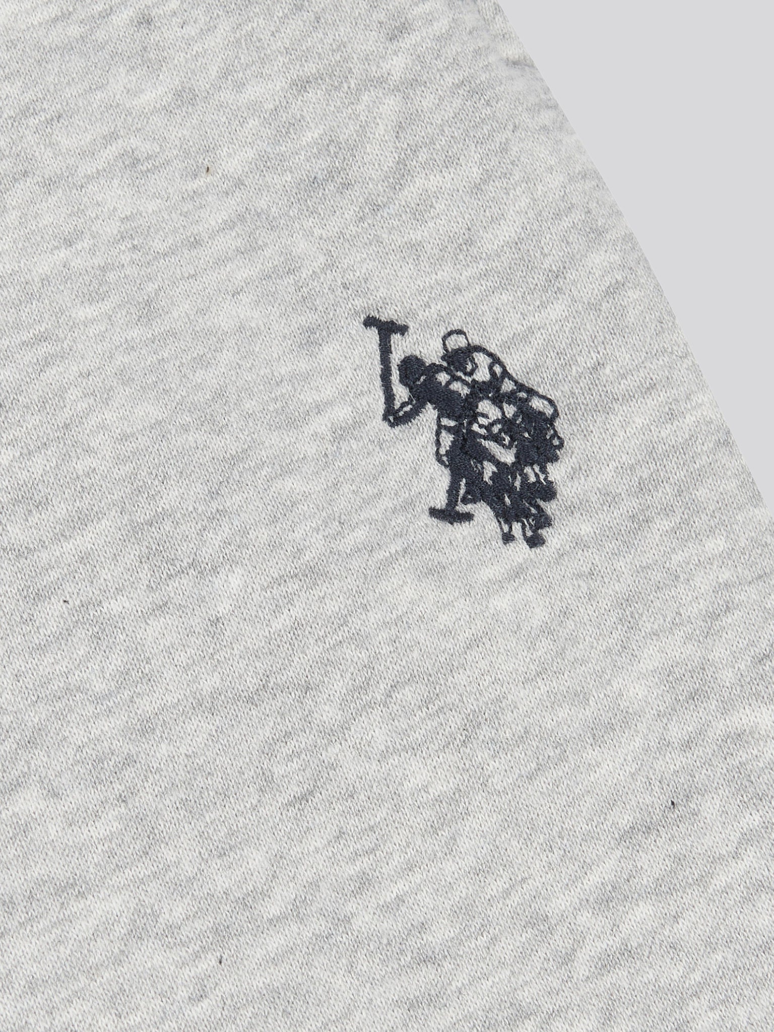 Boys Double Horsemen Joggers in Mid Grey Marl