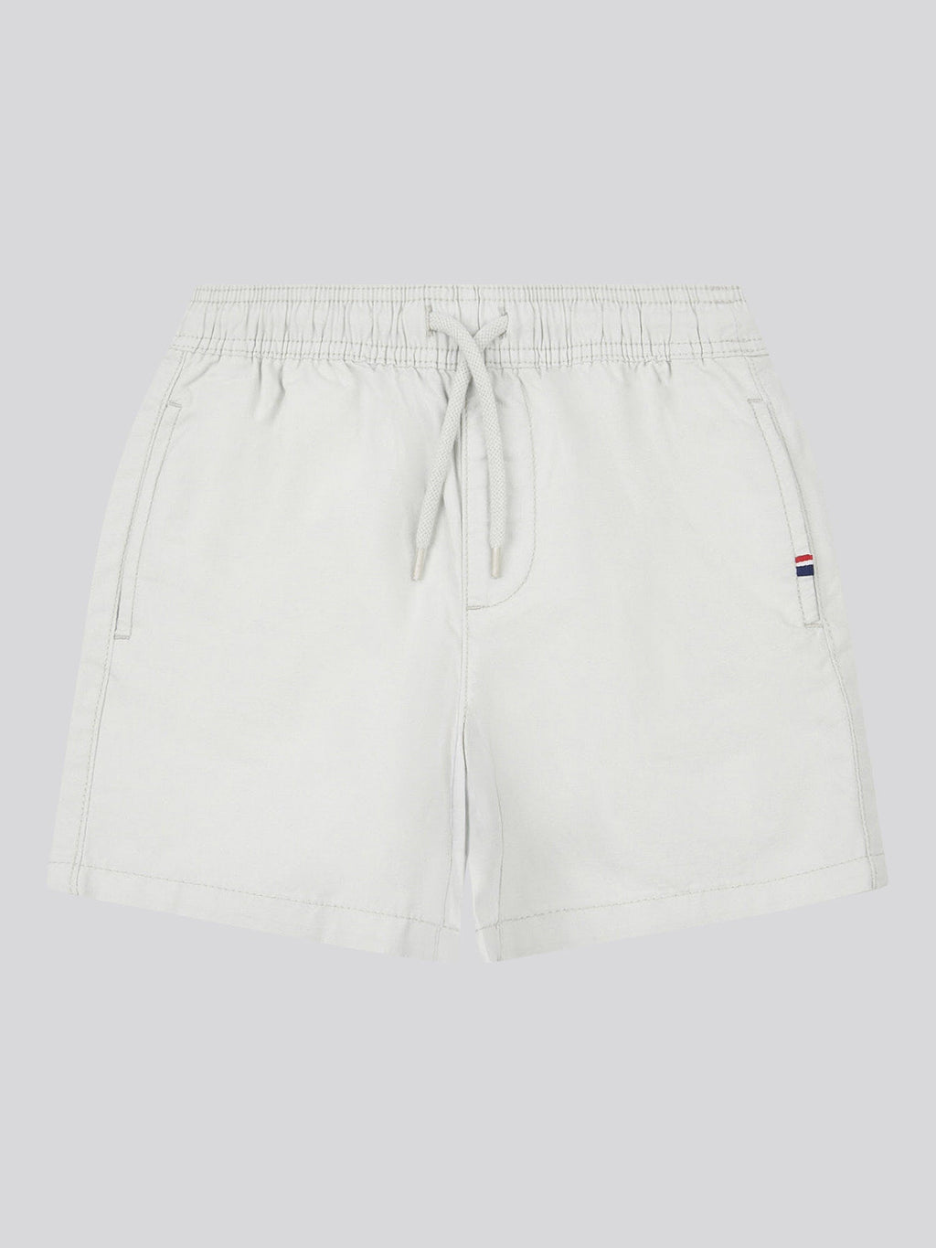 Boys Cotton Linen Deck Short in Northern Droplet