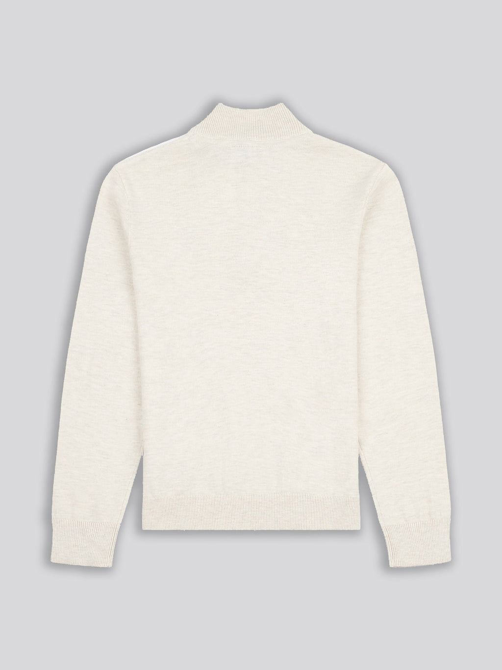 Boys Knitted Funnel Neck in Birch Marl