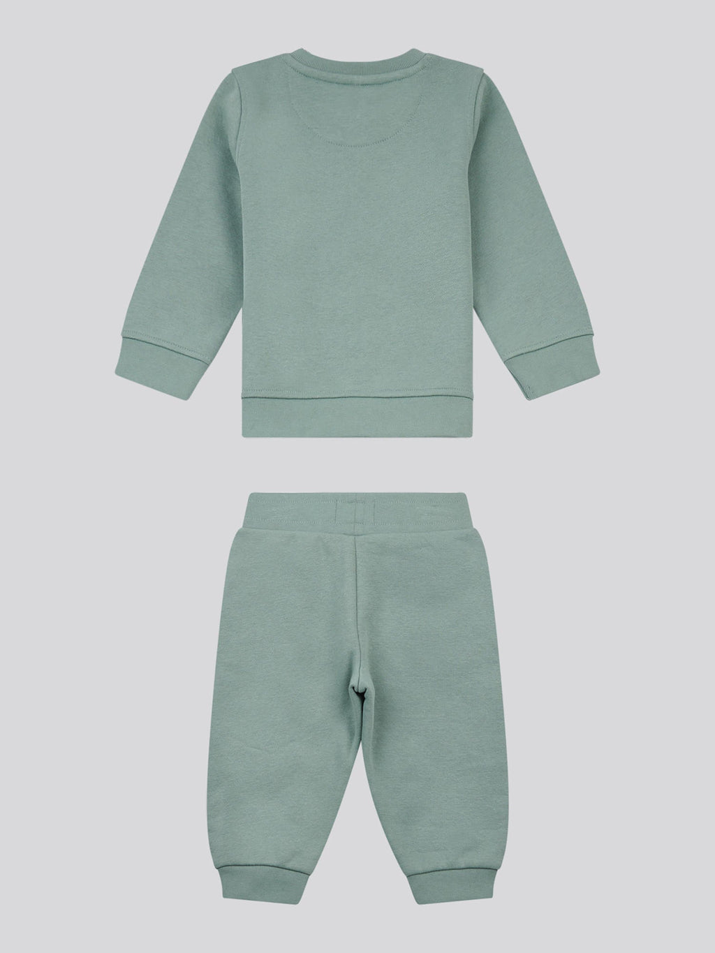 Boys Double Horsemen Crew & Jogger Set in Chinois Green