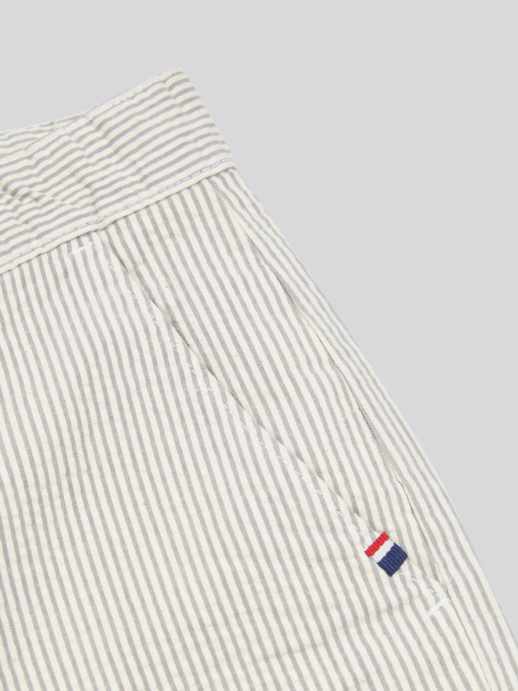 Boys Seersucker Chino Short in Northern Droplet