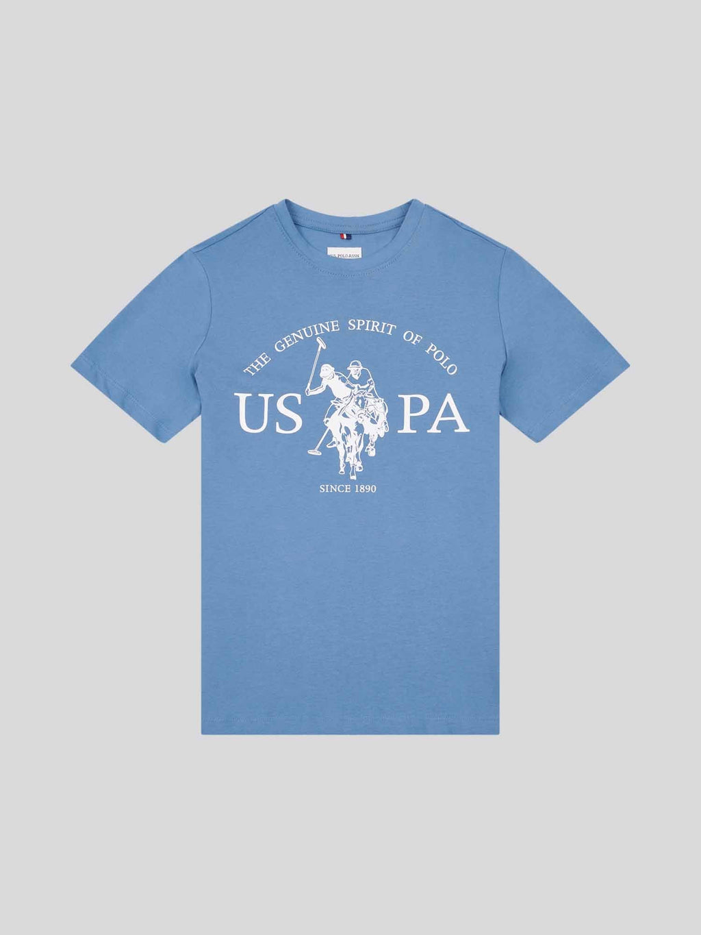 Boys USPA Print Graphic T-Shirt in Blue Horizon