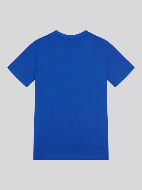 Boys Double Horsemen Graphic T-Shirt in Sodalite Blue