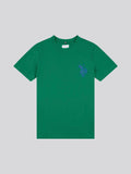 Boys Large Double Horsemen Graphic T-Shirt in Lush Meadow