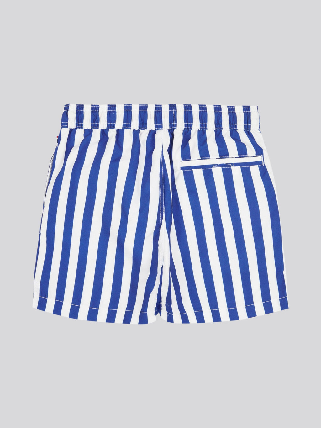 Boys Stripe Swim Short in Sodalite Blue