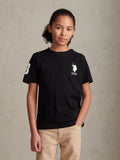 Boys Player 3 T-Shirt Black Bright White DHM