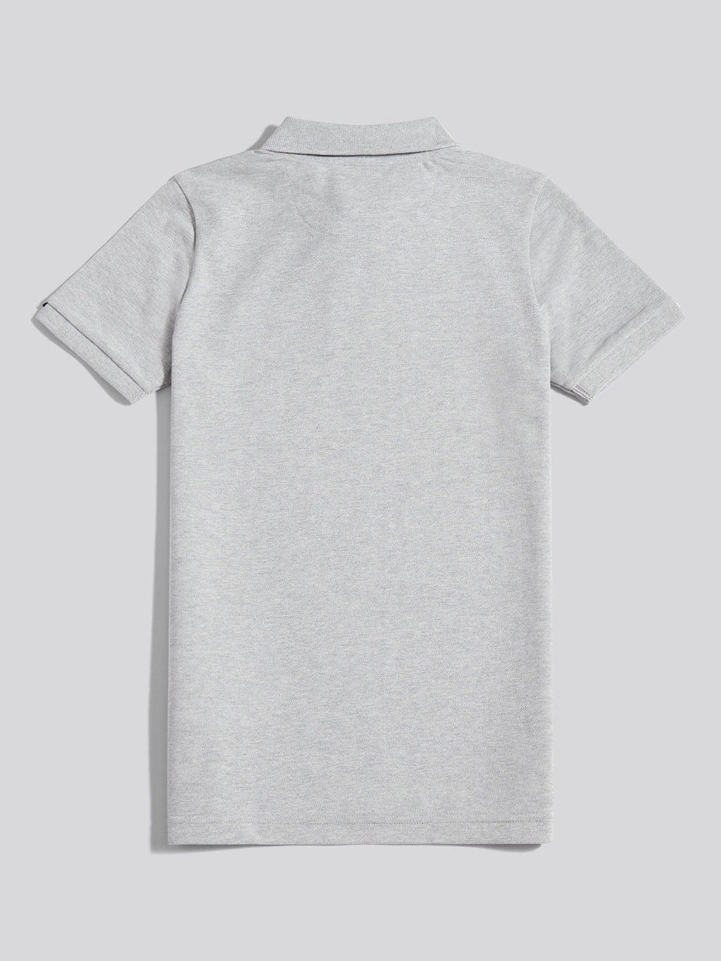 Boys Double Horsemen Polo Shirt Mid Grey Marl