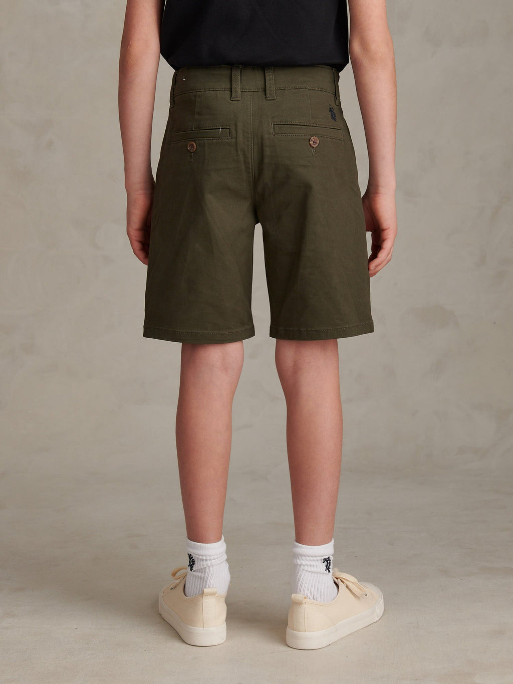 Boys Classic Chino Short Forest Night