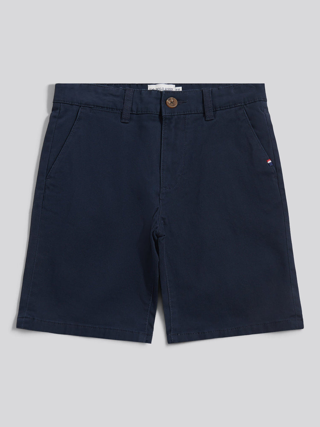 Boys Classic Chino Short Dark Sapphire Navy / Haute Red DHM