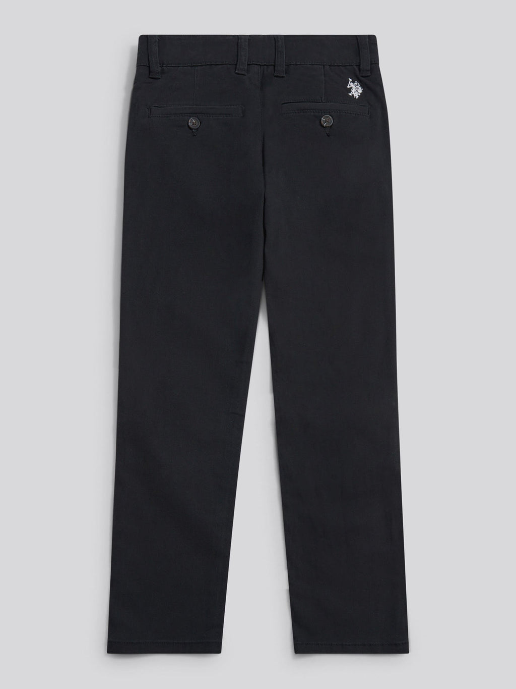 Boys Classic Chino in Black Bright White DHM