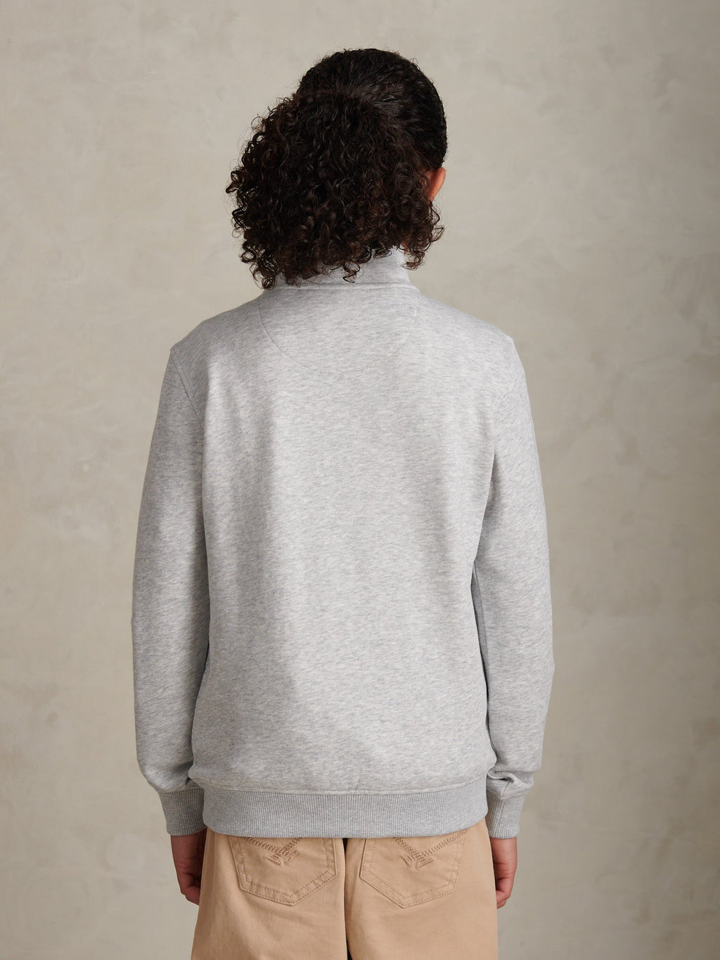 Boys Double Horsemen _ Zip Mid Grey Marl