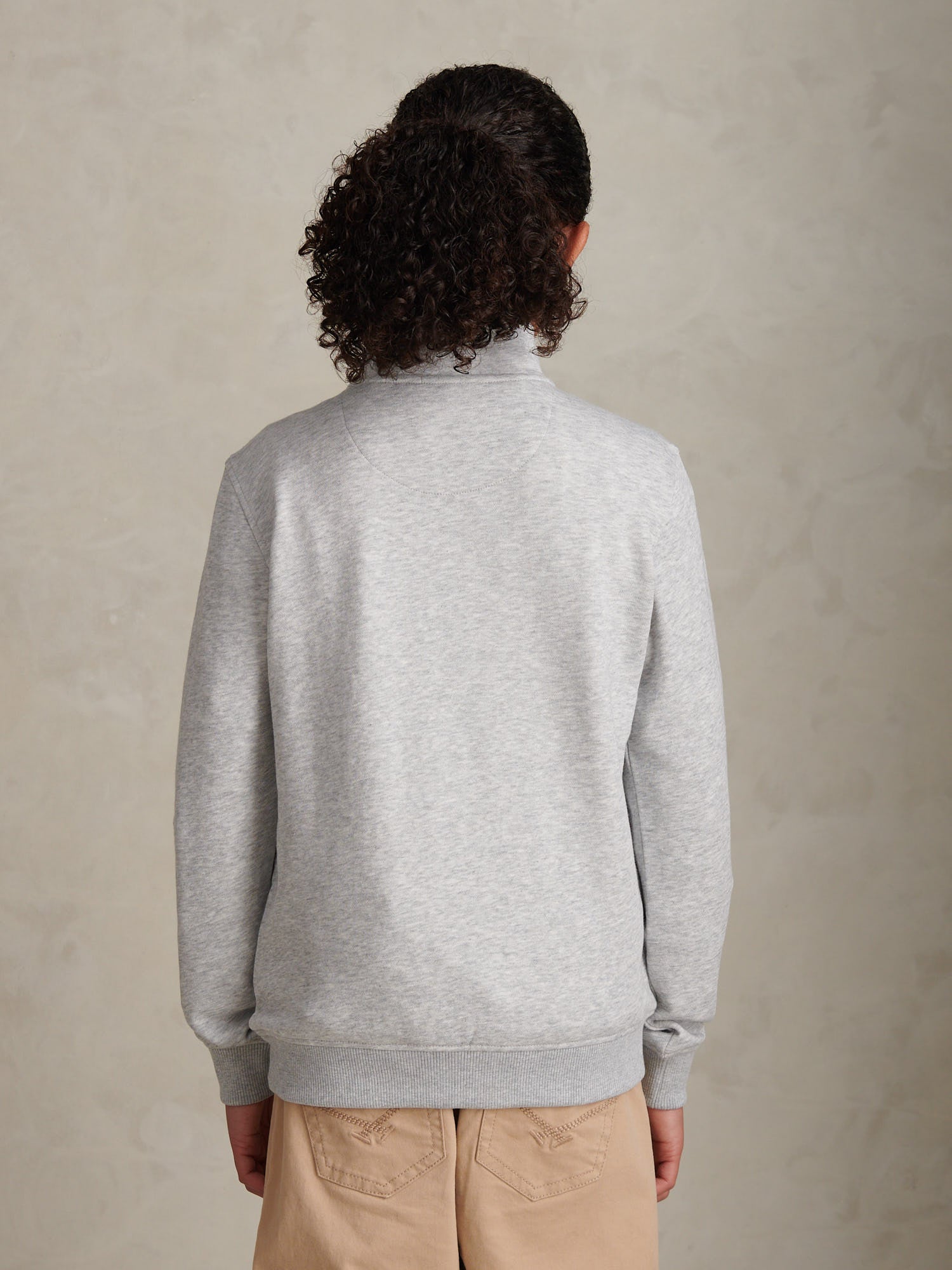 Boys Double Horsemen _ Zip Mid Grey Marl