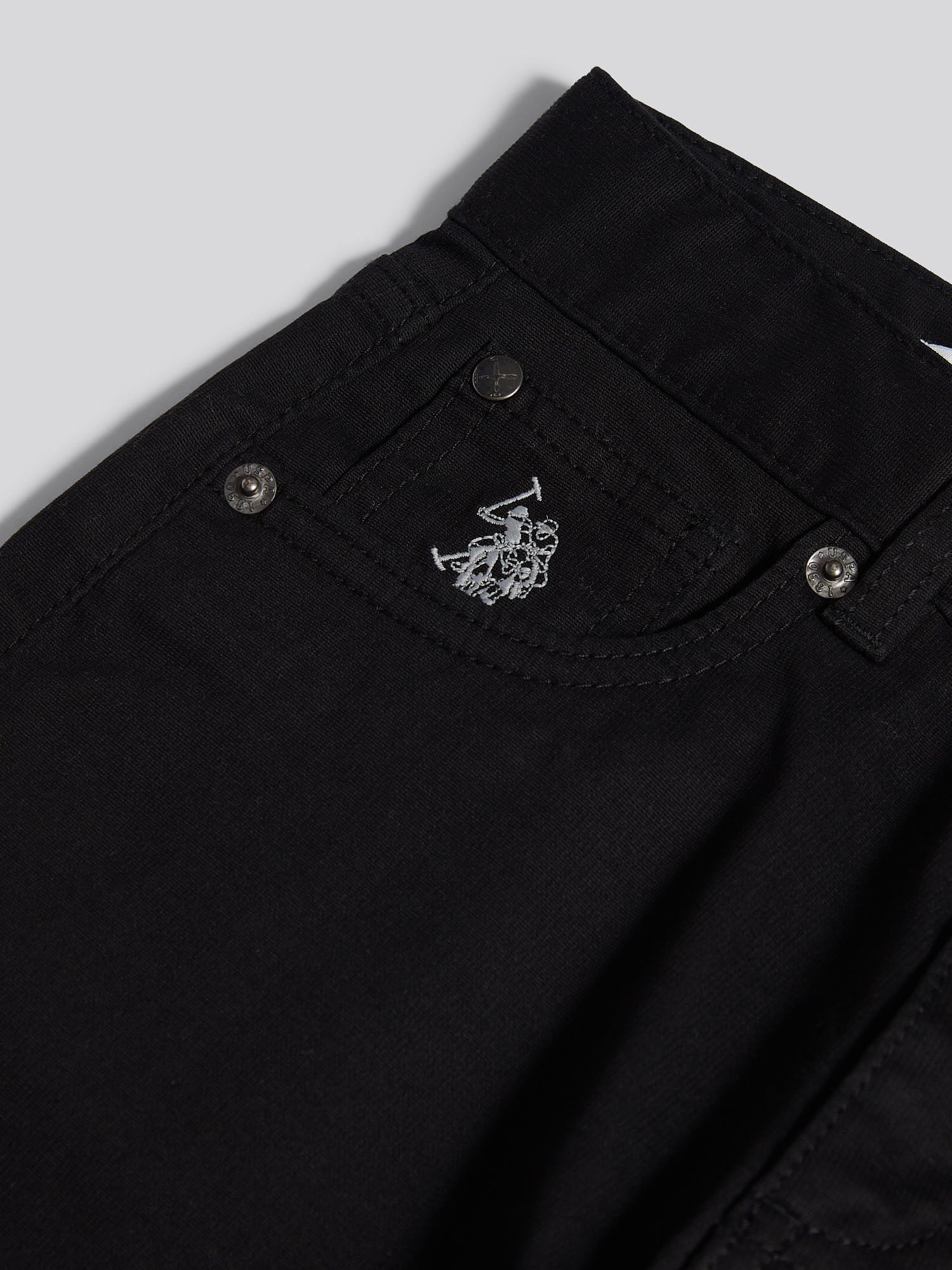 Boys Bedford Cord 5 Pocket Trouser in Black