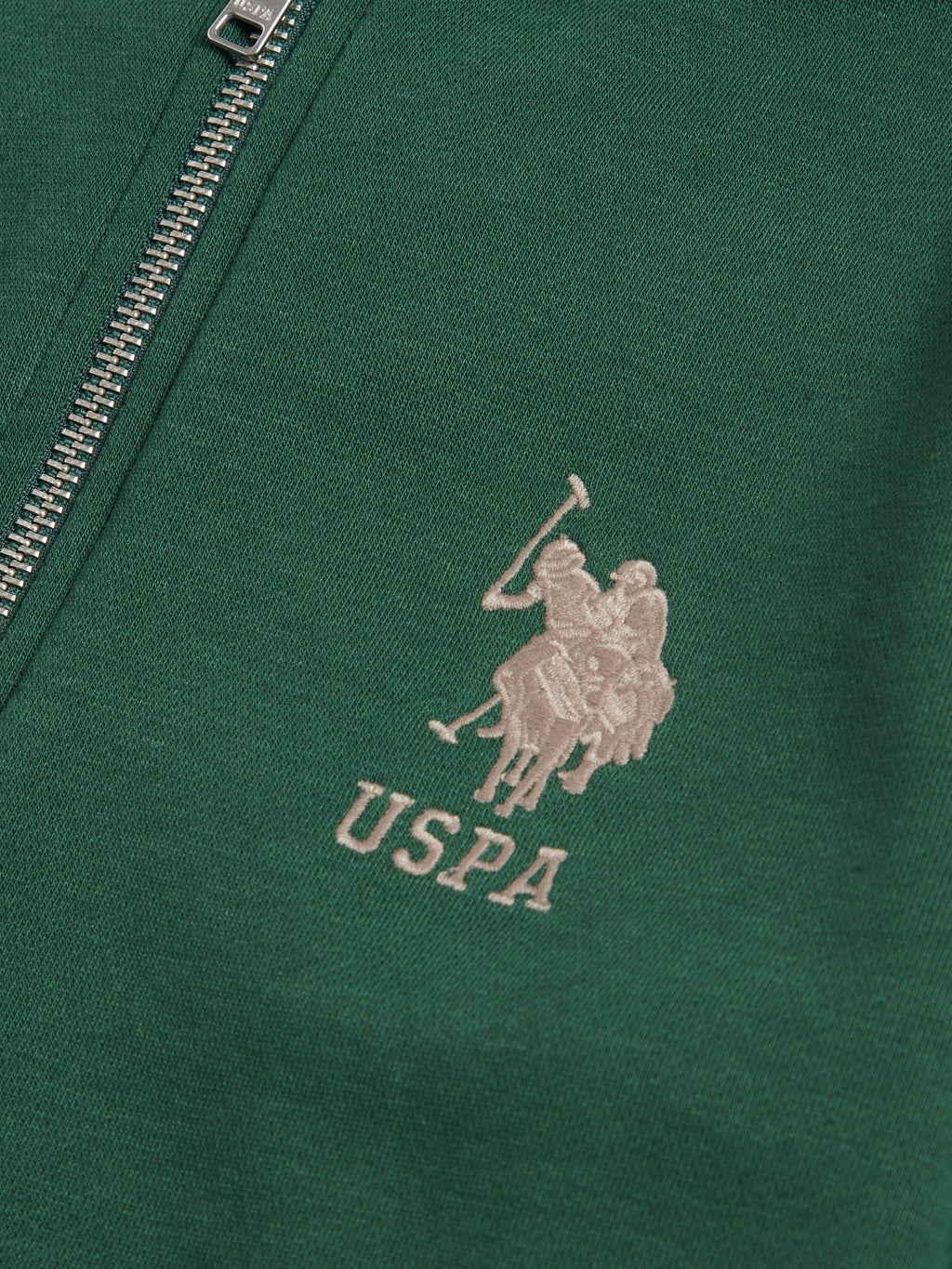 Boys Player 3 Zip Hoodie in Pineneedle