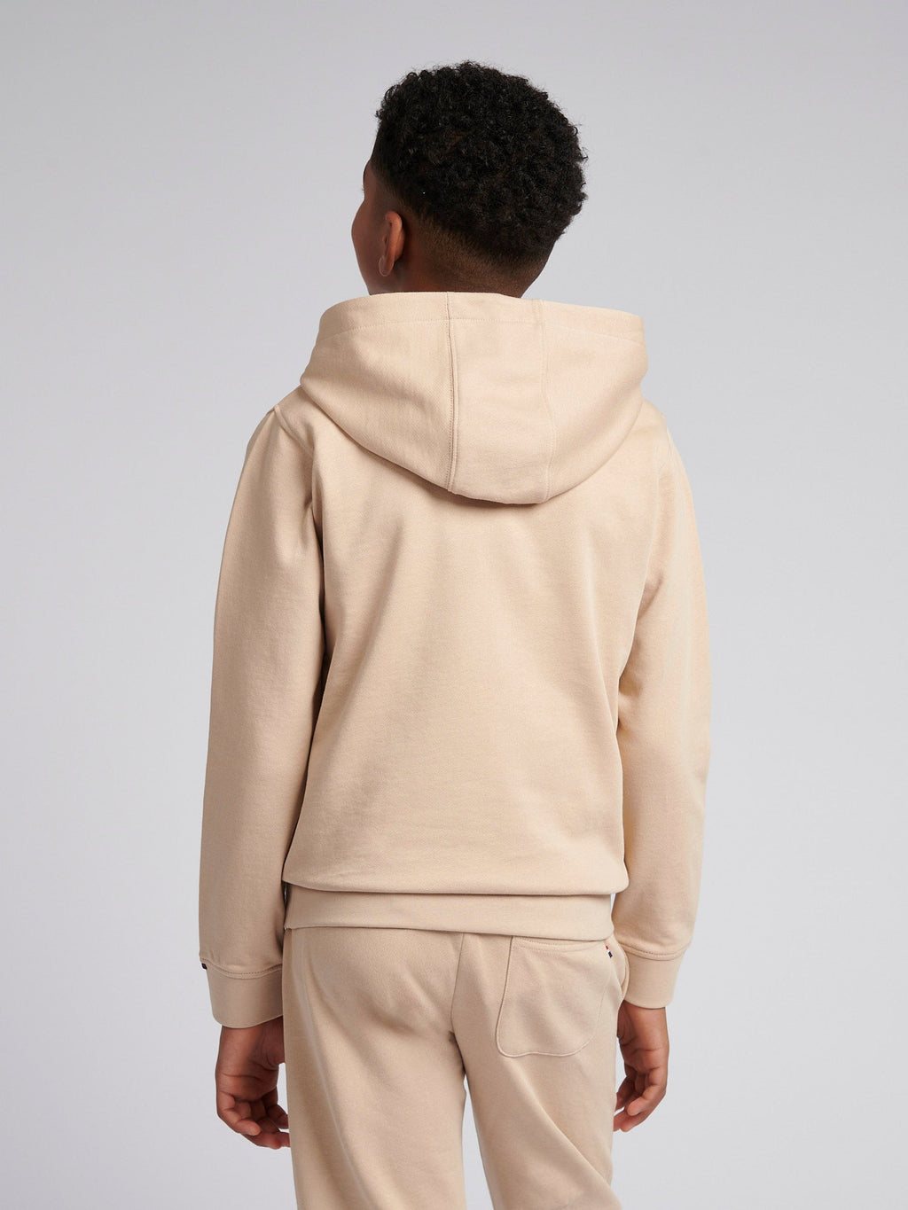 Boys Double Horsemen Hoodie Doeskin