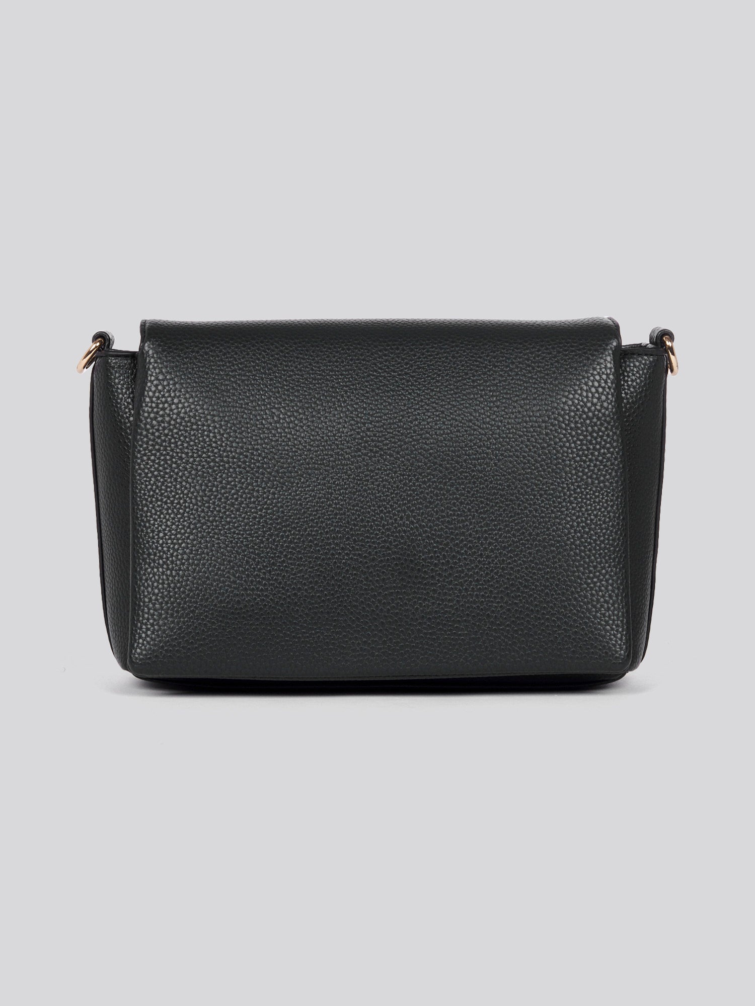 U.S. Polo Assn. Womens Stanford Flap Crossbody Bag in Black