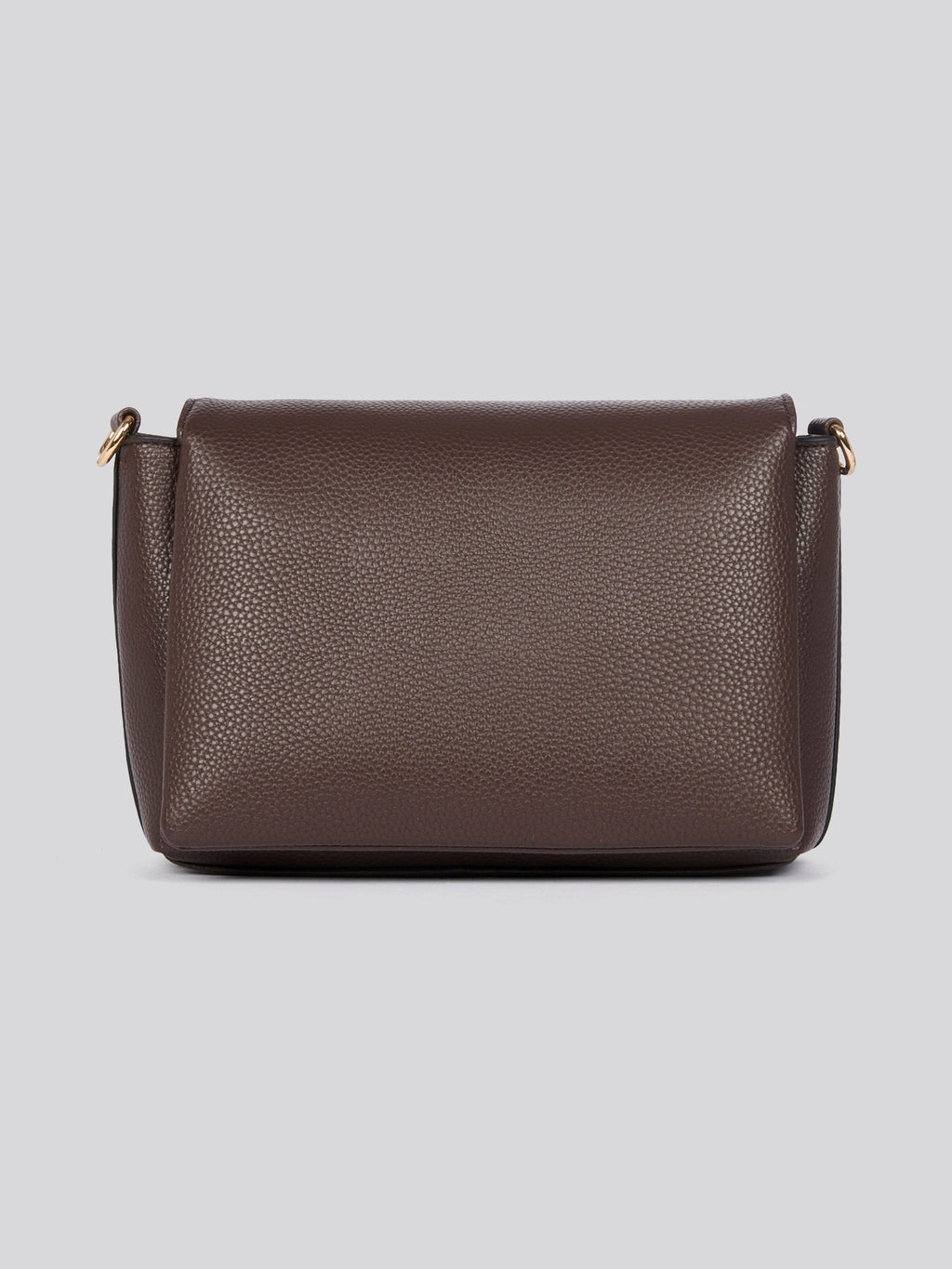 U.S. Polo Assn. Womens Stanford Flap Crossbody Bag in Dark Brown