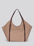 U.S. Polo Assn. Womens Houston Large Double Handle Bag Warm Taupe
