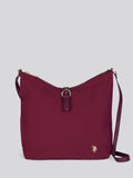 U.S. Polo Assn. Womens Houston Hobo Bag Wine