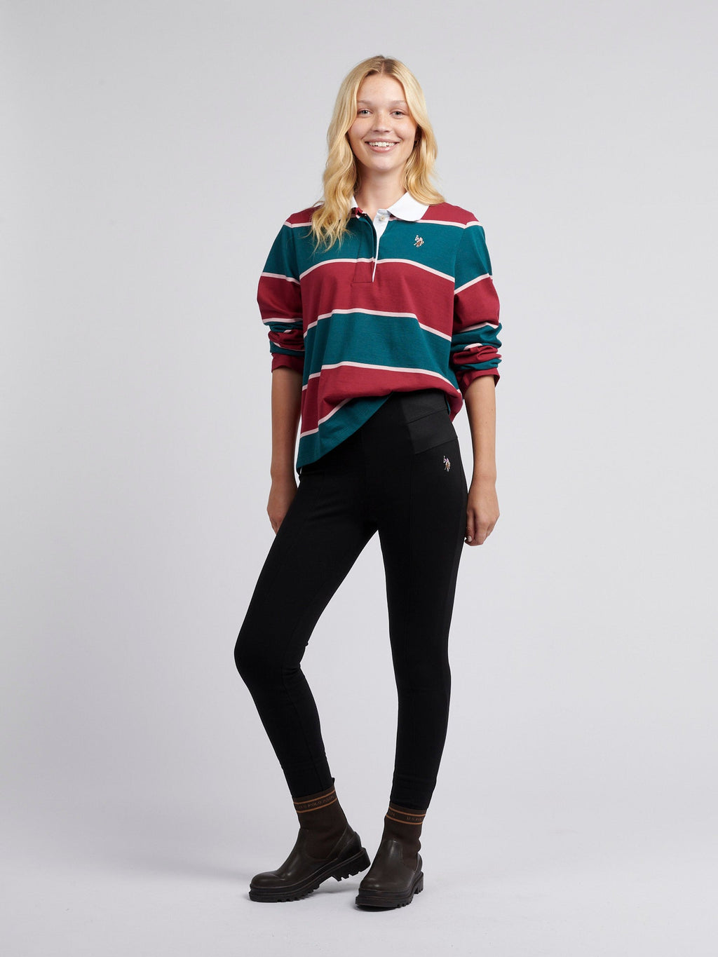 Womens Elastic Waistband Legging Black