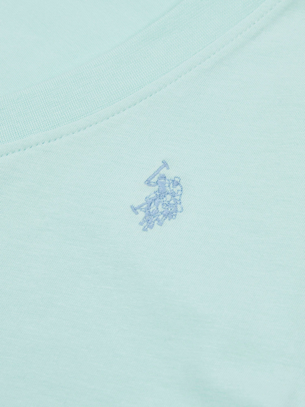 Womens V-Neck T-Shirt Blue Light