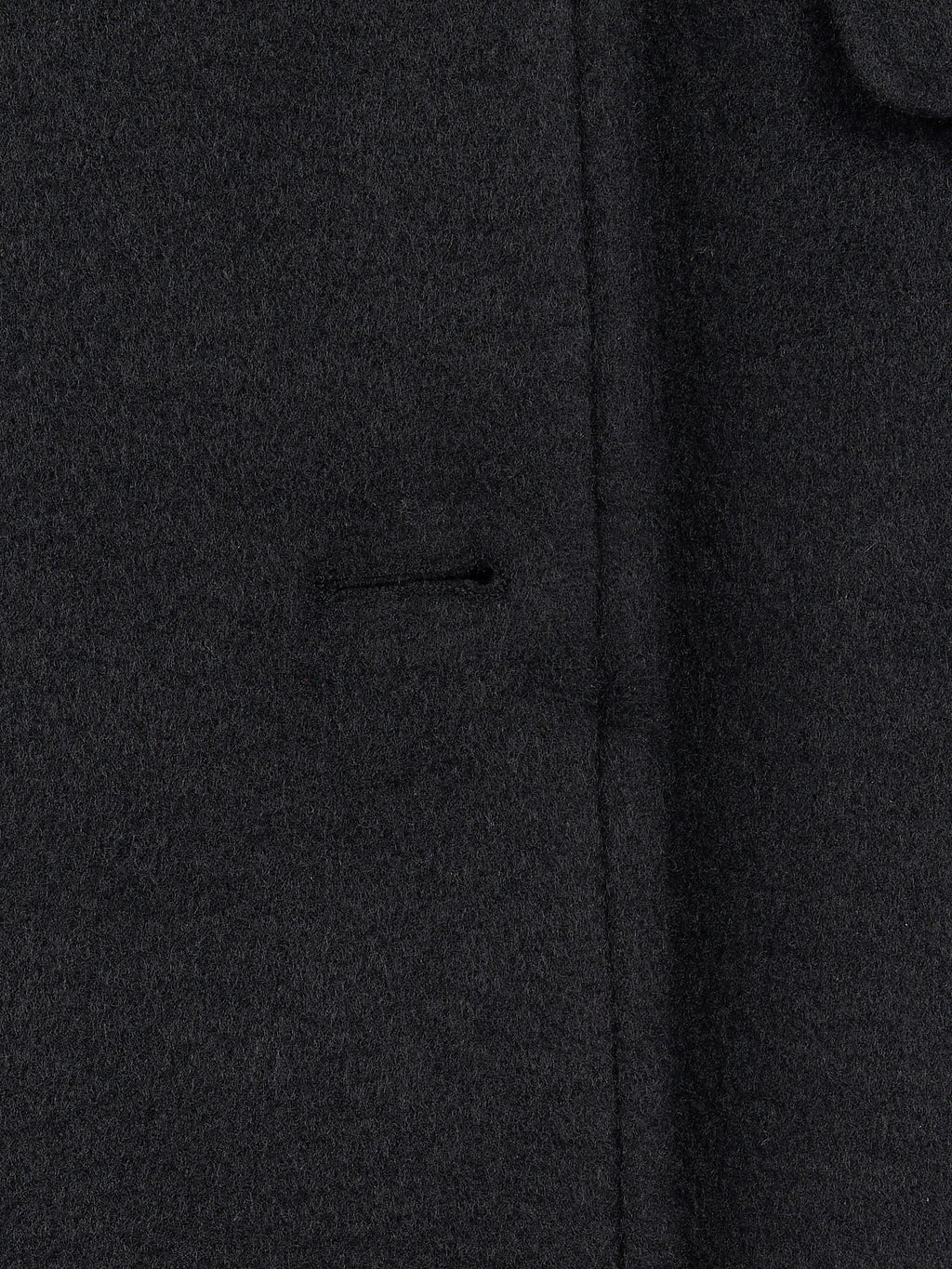 Womens Wool Blend Double Breasted Coat in Black