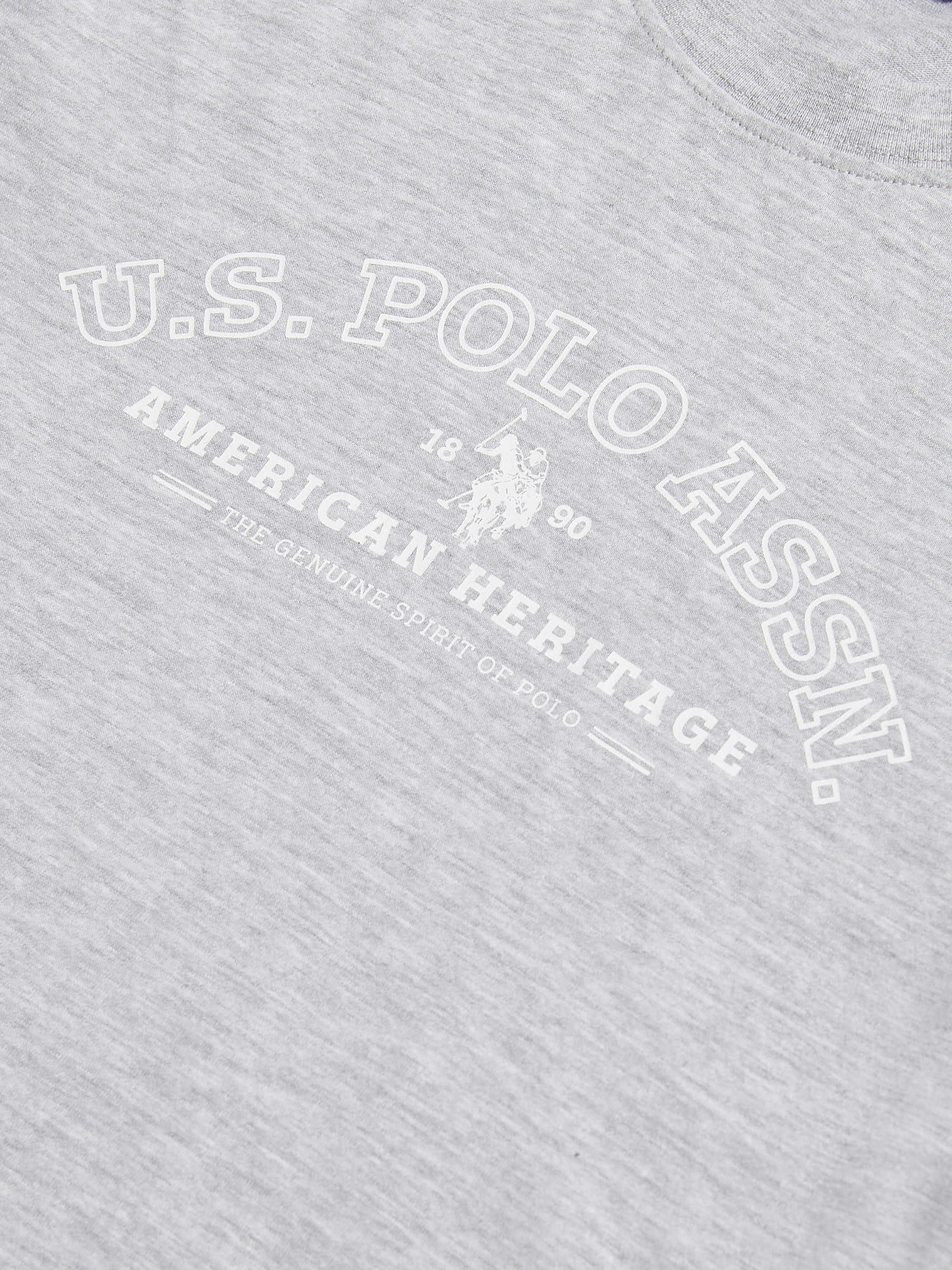 Womens Arc Graphic T-Shirt in Pearl Grey Marl