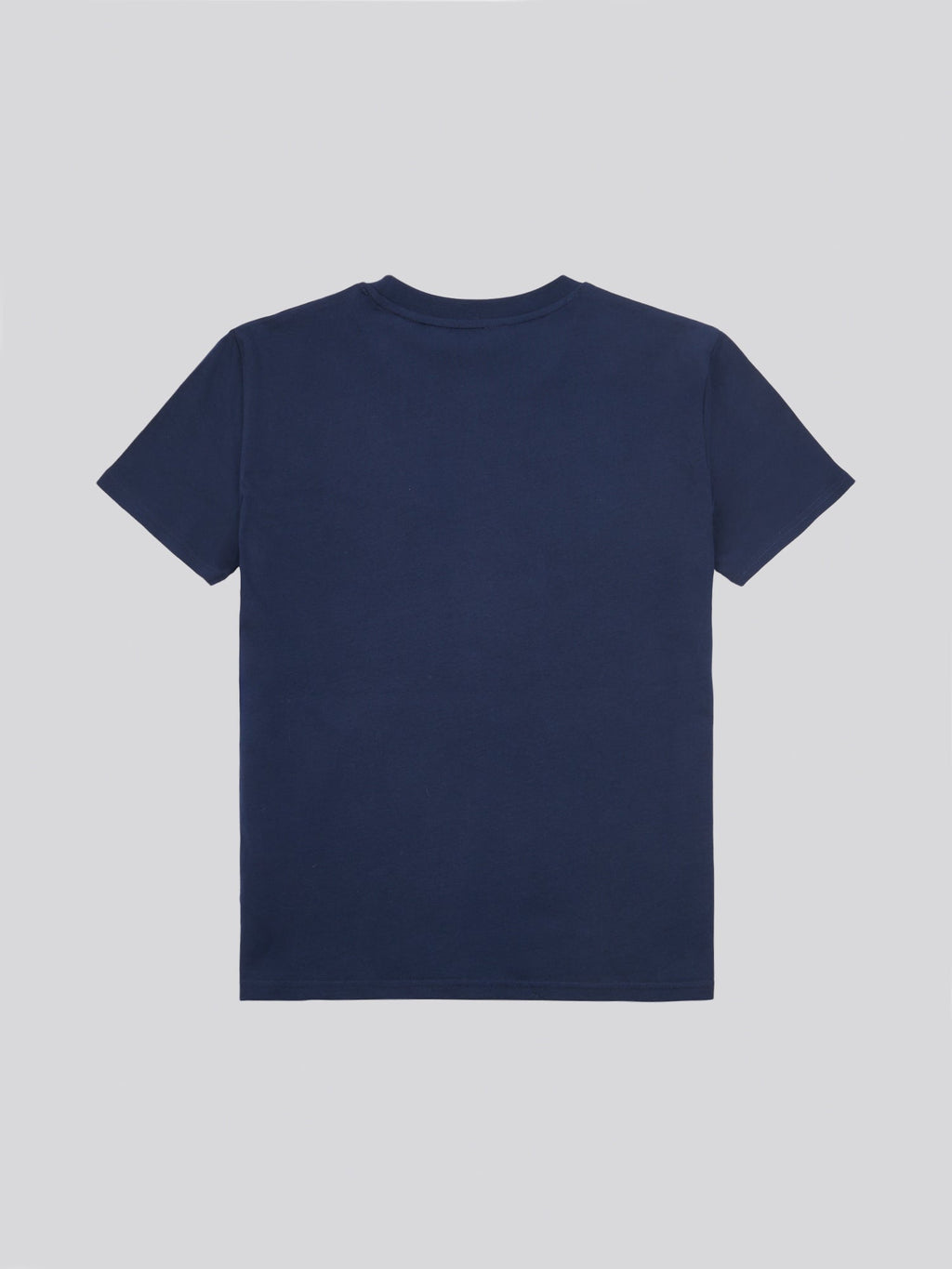 Womens Double Horsemen Print Crew Neck T-Shirt in Navy Iris